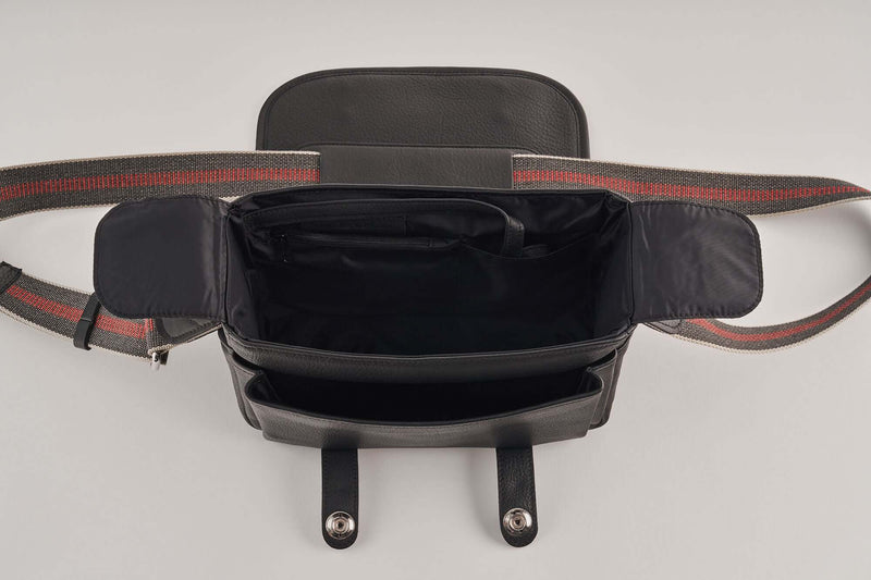 Oberwerth Harry & Sally Leather Shoulder Camera Bag (Black with L