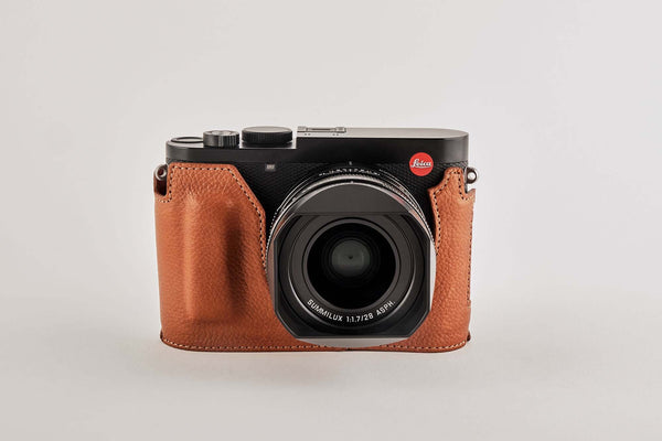 Genuine Real Leather Half Camera Case Bag Cover for Leica D-LUX Typ 109  D-LUX7