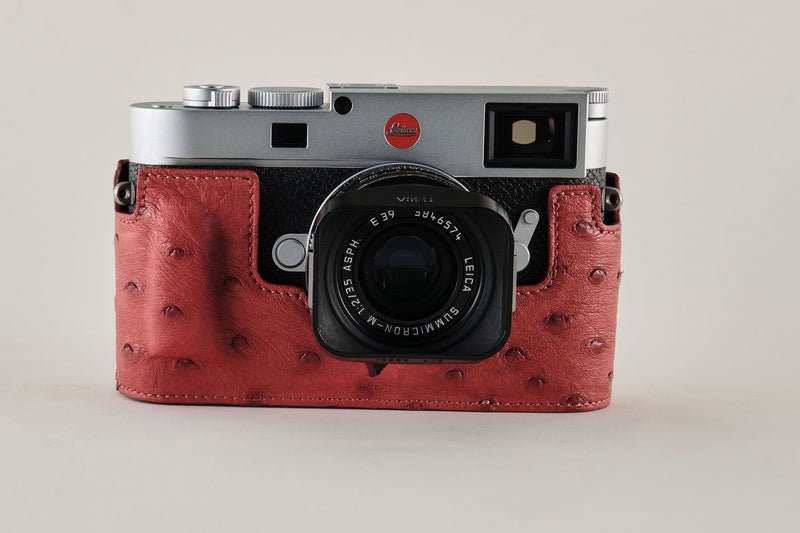 Leica M11 TagCase® (open version) ostrich leather