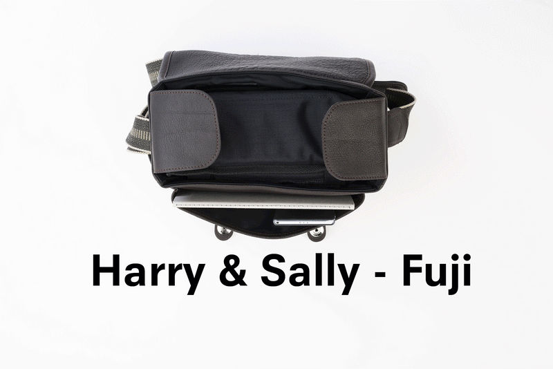 Oberwerth Harry & Sally Leather Shoulder Camera Bag (Black with L